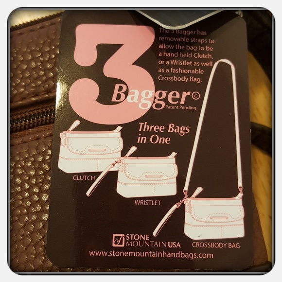 NWT Stone Mountain Brown East West 3 In 1 Purse - Picture 7 of 7